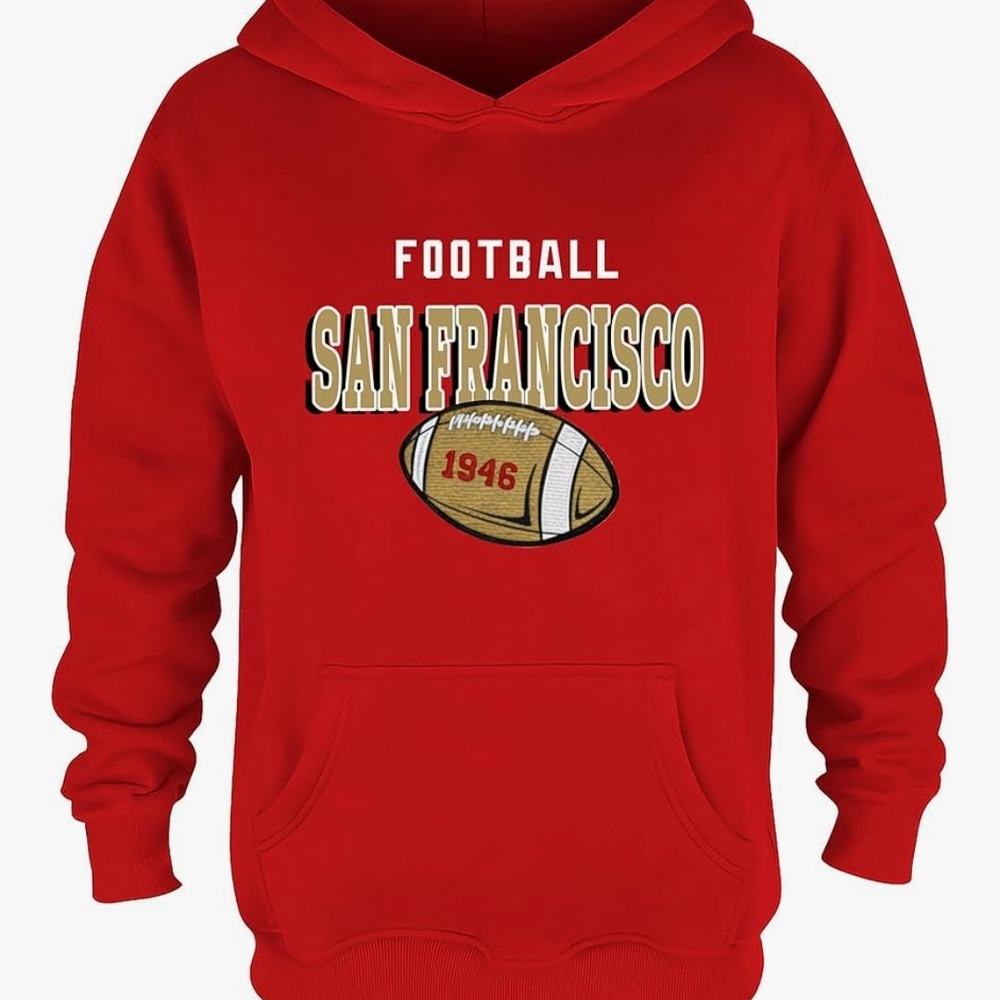 San Francisco Football Red Kids Hoodie